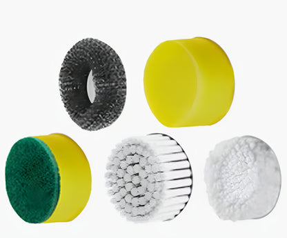 Electric Scrubber, 5 Replaceable Brush Heads – Rechargeable