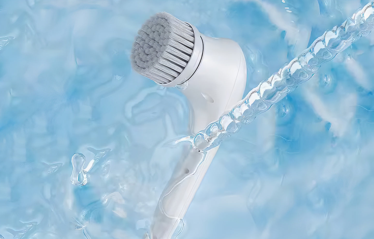 Electric Scrubber, 5 Replaceable Brush Heads – Rechargeable